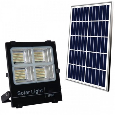 Solar Προβολέας LED 60W CCT με Φωτοβολταϊκό πάνελ & Μπαταρία Στεγανός IP66 6610